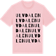 Pink Cotton t-shirt med Ulvdalen ordlek t-shirt
