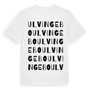 Ulvingebo ordlek t-shirt – ekologisk bomull t-shirt från Pinshirt