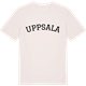 Vintage White t-shirt med Uppsala böjd t-shirt
