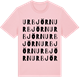 Pink Cotton t-shirt med Urbjörn ordlek t-shirt