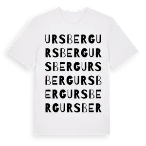 Ursberg ordlek t-shirt – ekologisk bomull t-shirt från Pinshirt
