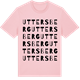 Pink Cotton t-shirt med Uttersberg ordlek t-shirt