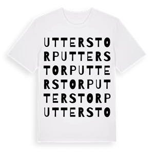 Utterstorp ordlek t-shirt – ekologisk bomull t-shirt från Pinshirt