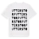 White t-shirt med Utterstorp ordlek t-shirt