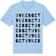 Blue Soul t-shirt med Uvberget ordlek t-shirt