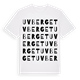 White t-shirt med Uvberget ordlek t-shirt