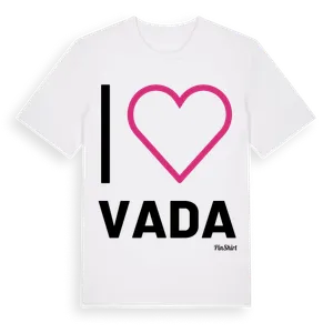 Jag älskar Vada t-shirt stort tryck – ekologisk bomull t-shirt från Pinshirt