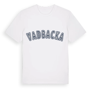 Vadbacka college t-shirt – ekologisk bomull t-shirt från Pinshirt