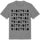 Mid Heather Gray t-shirt med Vadet ordlek t-shirt