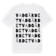 White t-shirt med Vadgärdet ordlek t-shirt