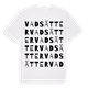White t-shirt med Vadsätter ordlek t-shirt