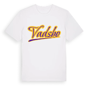 Vadsbo baseball t-shirt – ekologisk bomull t-shirt från Pinshirt