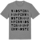 Mid Heather Gray t-shirt med Vadstenahumpen ordlek t-shirt