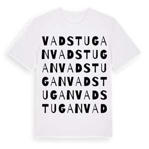 Vadstugan ordlek t-shirt – ekologisk bomull t-shirt från PinShirt