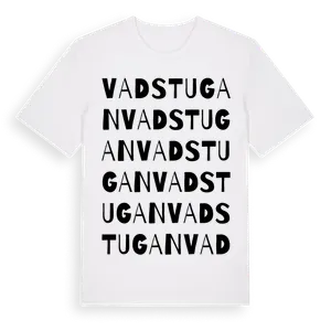 Vadstugan ordlek t-shirt – ekologisk bomull t-shirt från Pinshirt