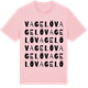 Pink Cotton t-shirt med Vagelö ordlek t-shirt