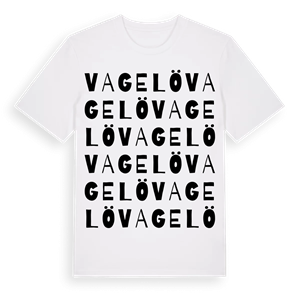 Vagelö ordlek t-shirt – ekologisk bomull t-shirt från Pinshirt