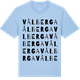 Blue Soul t-shirt med Vålberga ordlek t-shirt