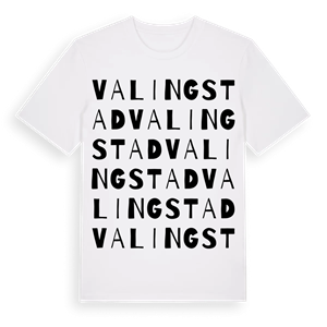 Valingstad ordlek t-shirt – ekologisk bomull t-shirt från Pinshirt