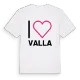 Jag älskar Valla t-shirt stort tryck