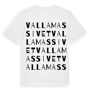 Vallamassivet ordlek t-shirt – ekologisk bomull t-shirt från Pinshirt