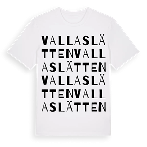 Vallaslätten ordlek t-shirt – ekologisk bomull t-shirt från Pinshirt