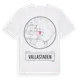 White t-shirt med Vallastaden t-shirt