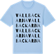 Blue Soul t-shirt med Vallbackarna ordlek t-shirt