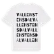 White t-shirt med Vallenstensdal ordlek t-shirt