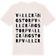 Vintage White t-shirt med Vallerängstorp ordlek t-shirt