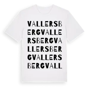 Vallersberg ordlek t-shirt – ekologisk bomull t-shirt från Pinshirt