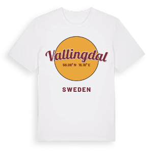 Vallingdal cirkel t-shirt – ekologisk bomull t-shirt från Pinshirt