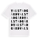 Valstad gård ordlek t-shirt