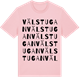 Pink Cotton t-shirt med Välstugan ordlek t-shirt