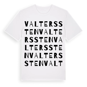 Valterssten ordlek t-shirt – ekologisk bomull t-shirt från Pinshirt