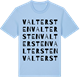 Blue Soul t-shirt med Valtersten ordlek t-shirt