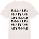 Vintage White t-shirt med Vammar ordlek t-shirt