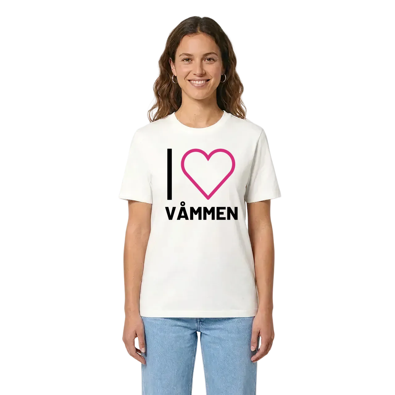 Jag älskar Våmmen t-shirt stort tryck i miljö