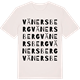 Vintage White t-shirt med Vänersberg ordlek t-shirt