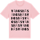 Pink Cotton t-shirt med Vångsnäs ordlek t-shirt