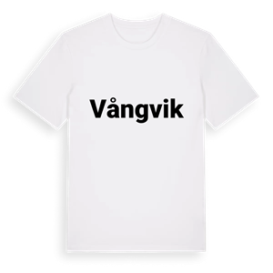 Vångvik fetstil t-shirt – ekologisk bomull t-shirt från PinShirt