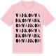 Pink Cotton t-shirt med Vankom ordlek t-shirt