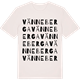 Vintage White t-shirt med Vänneberga ordlek t-shirt