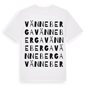 Vänneberga ordlek t-shirt – ekologisk bomull t-shirt från Pinshirt