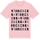 Pink Cotton t-shirt med Vänneberga ordlek t-shirt