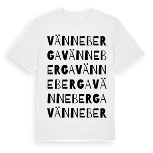 Vänneberga ordlek t-shirt – ekologisk bomull t-shirt från Pinshirt