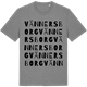 Mid Heather Gray t-shirt med Vännersborg ordlek t-shirt