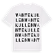 White t-shirt med Vantekullen ordlek t-shirt