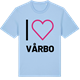 Blue Soul t-shirt med Jag älskar Vårbo t-shirt stort tryck
