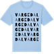 Blue Soul t-shirt med Vargedal ordlek t-shirt